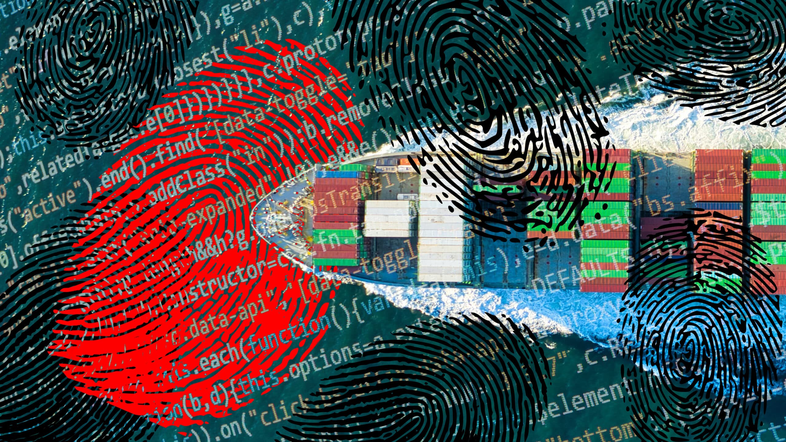 Digital code stream and security analytics dashboard representing cyber threat intelligence